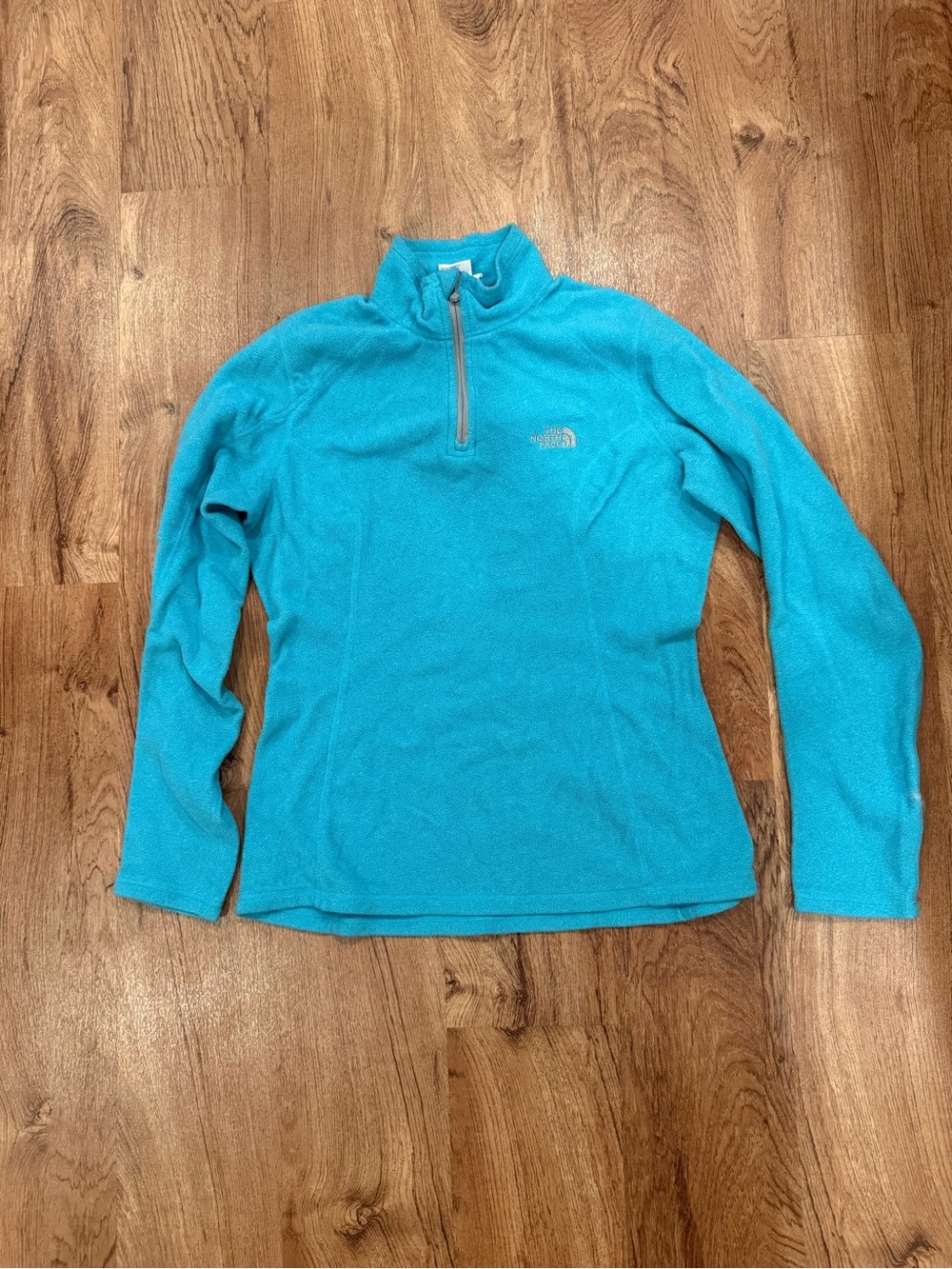 The North Face Women's Turquoise Quarter-Zip Fleece Pullover